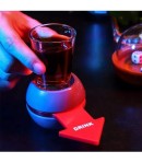 Joc de baut Drink Spin 10.3 x 11.5 cm, Pahar de Shot din Sticla, gri
