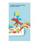 Jucarie educativa pentru copii, Set 258 piese, 6 in 1, Valiza cu bormasina, Multicolor