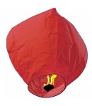 Lampion zburator, hartie biodegradabila, Rosu