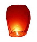 Lampion zburator, hartie biodegradabila, Rosu