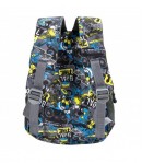 Ghiozdan scoala Mesco 4 compartimente, Fotbal, Multicolor,  38 x 25 x 15 cm