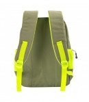 Ghiozdan scoala Mesco, 4 compartimente, Verde, 44 x 32 x 16 cm