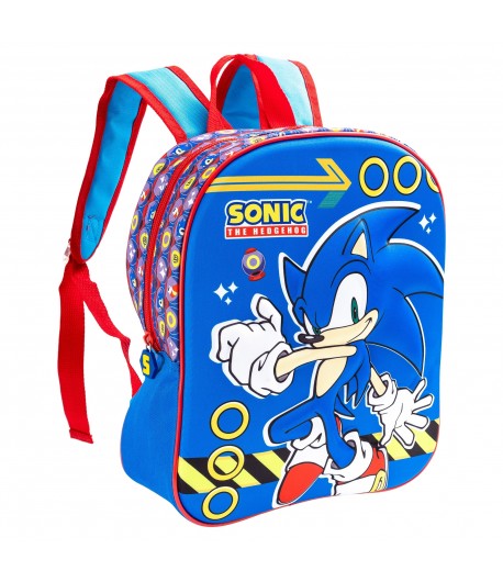 Ghiozdan mic de gradinita 3D Sonic, 32x28x11 cm