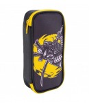 Penar textil Samurai, 1 fermoar, 2 compartimente si 2 flapsuri, 20x10x5 cm