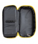 Penar textil Samurai, 1 fermoar, 2 compartimente si 2 flapsuri, 20x10x5 cm