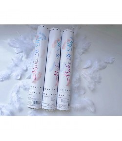 Tub de Confetti, Model Pene, 27 cm, Make It Fly, Alb