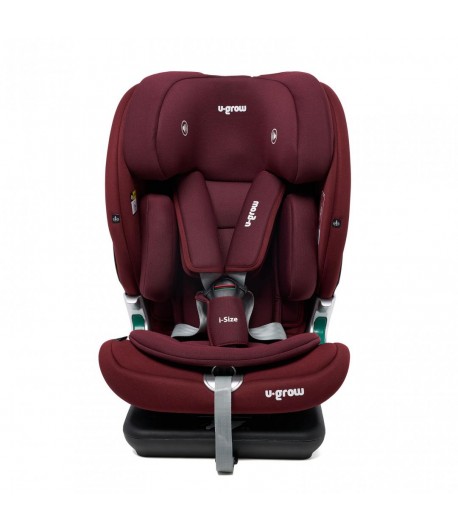 Scaun auto U-Grow,isofix,76-150 cm,rosu