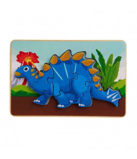 PUZZLE DIN LEMN TUOJIANGOSAURUS, 8 PIESE