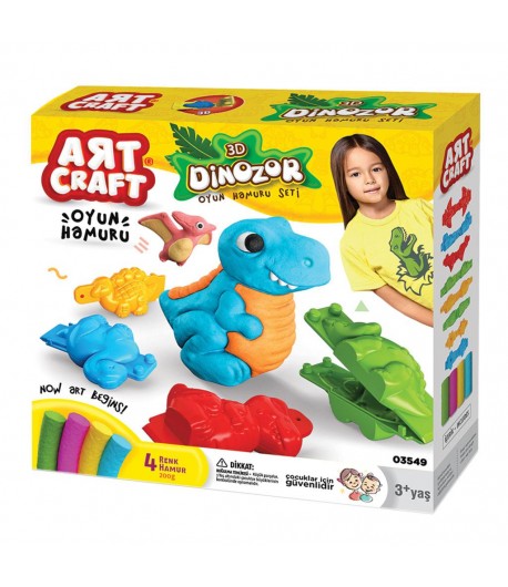 Set pasta modelatoare 3D, Dinozauri