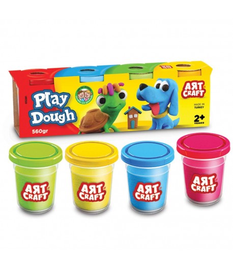 SET 4  CUTII CU PASTA MODELATOARE,560GR