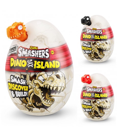 Smashers - Mini Ou surpriza cu 6 accesorii, Dino Island