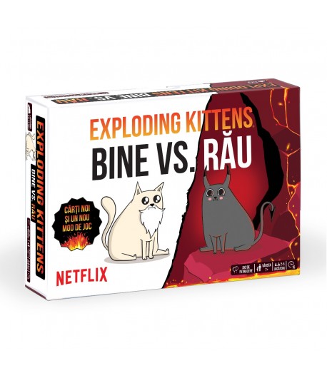 Joc de societate Exploding Kittens: BINE vs RAU